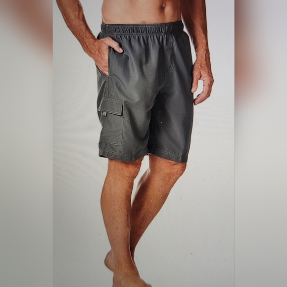 NWT KANU Surf HAVANA mens Swim Trunks 5.5 To 7 Inseam - Picture 4 of 12